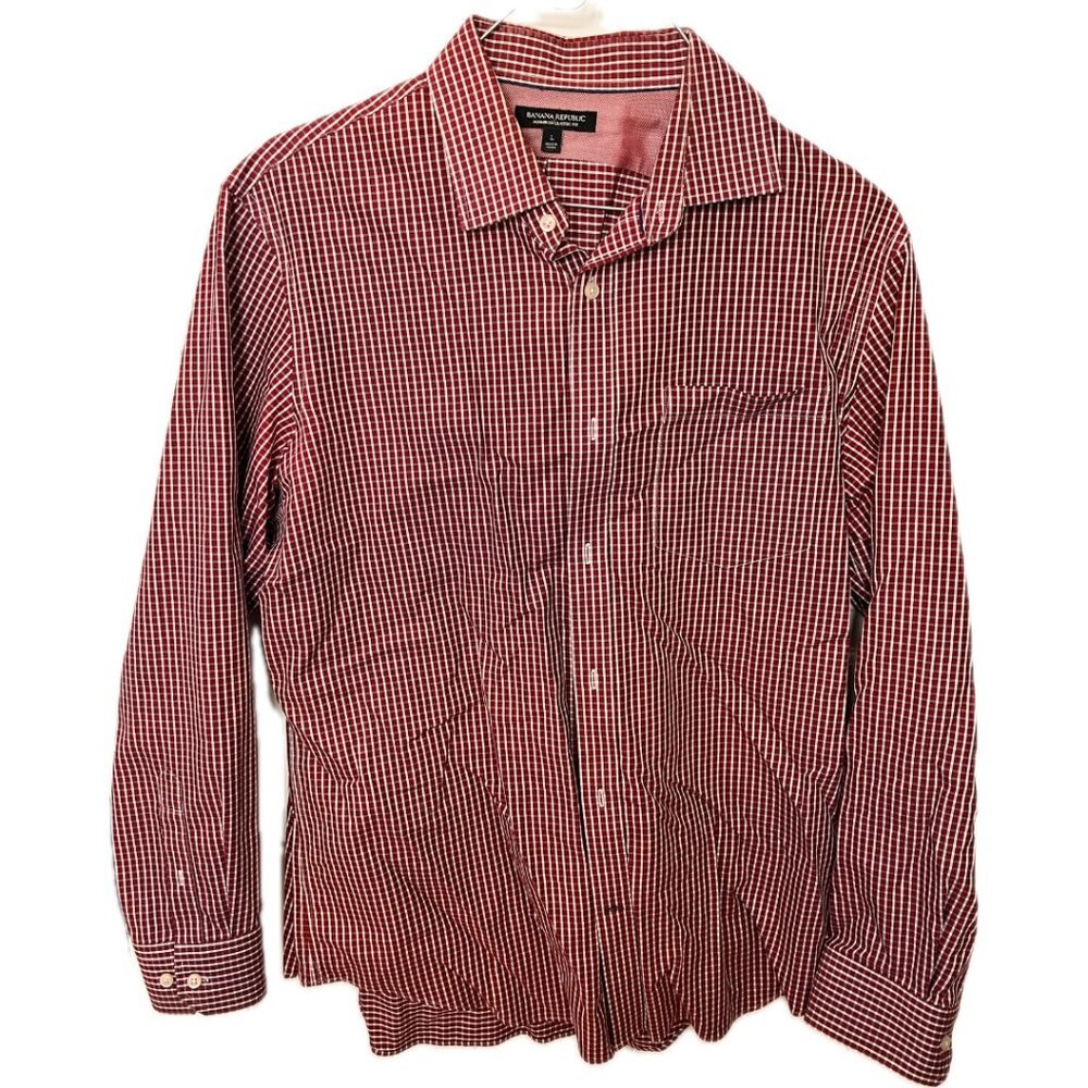Banana Republic, Mens, non-iron, classic fit, button down, long sleeve, shirt